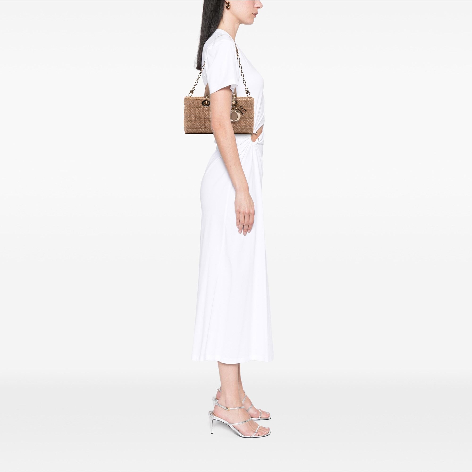 Dior Medium Tweed Cannage Lady D Joy