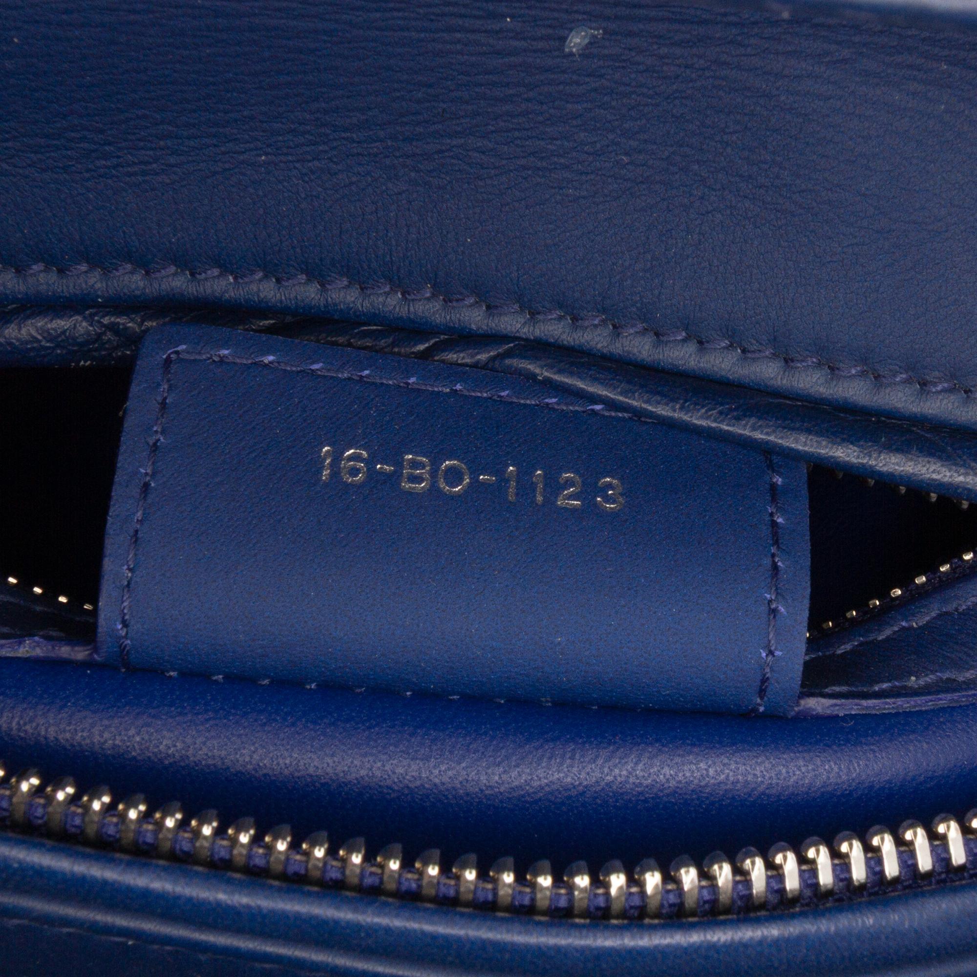 Dior Medium Ultra Matte Calfskin Embossed Cannage Lady Dior
