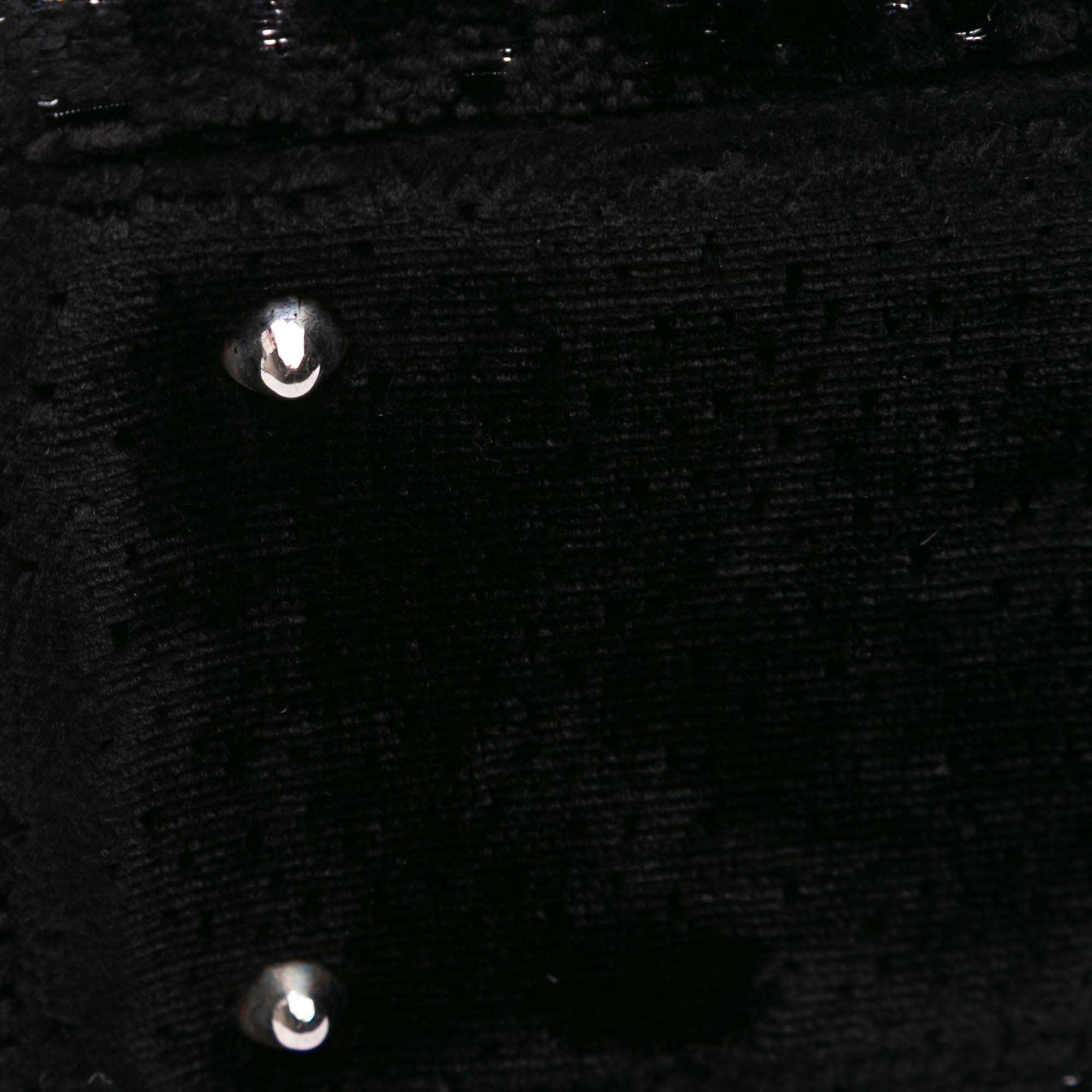 Dior Medium Velvet and Canvas Lady Dior