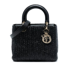 Dior Medium Wavy Crinkled Lambskin Lady Dior
