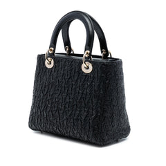 Dior Medium Wavy Crinkled Lambskin Lady Dior