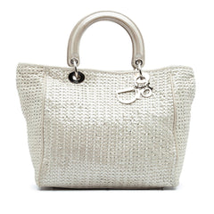 Dior Medium Woven Iridescent Calfskin Soft Lady Dior