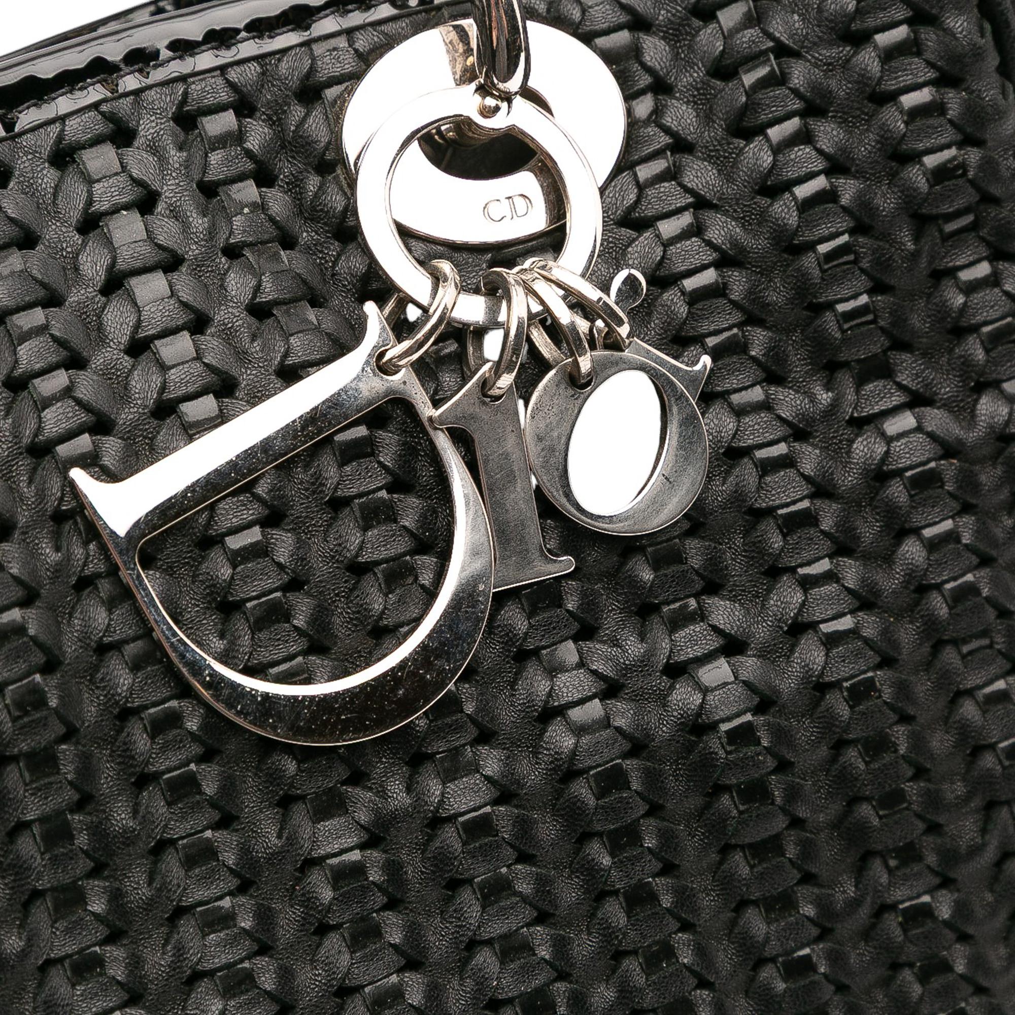 Dior Medium Woven Leather Soft Lady Dior