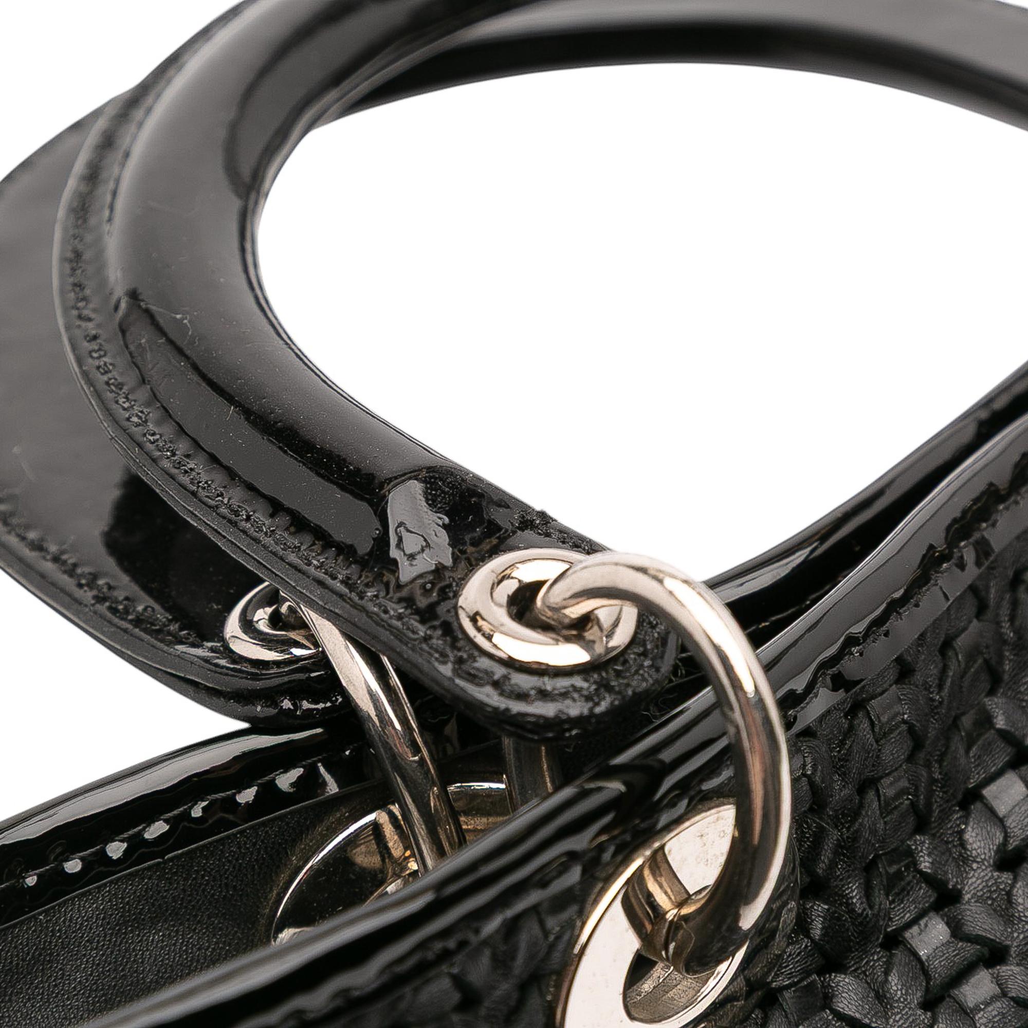 Dior Medium Woven Leather Soft Lady Dior