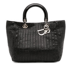 Dior Medium Woven Leather Soft Lady Dior