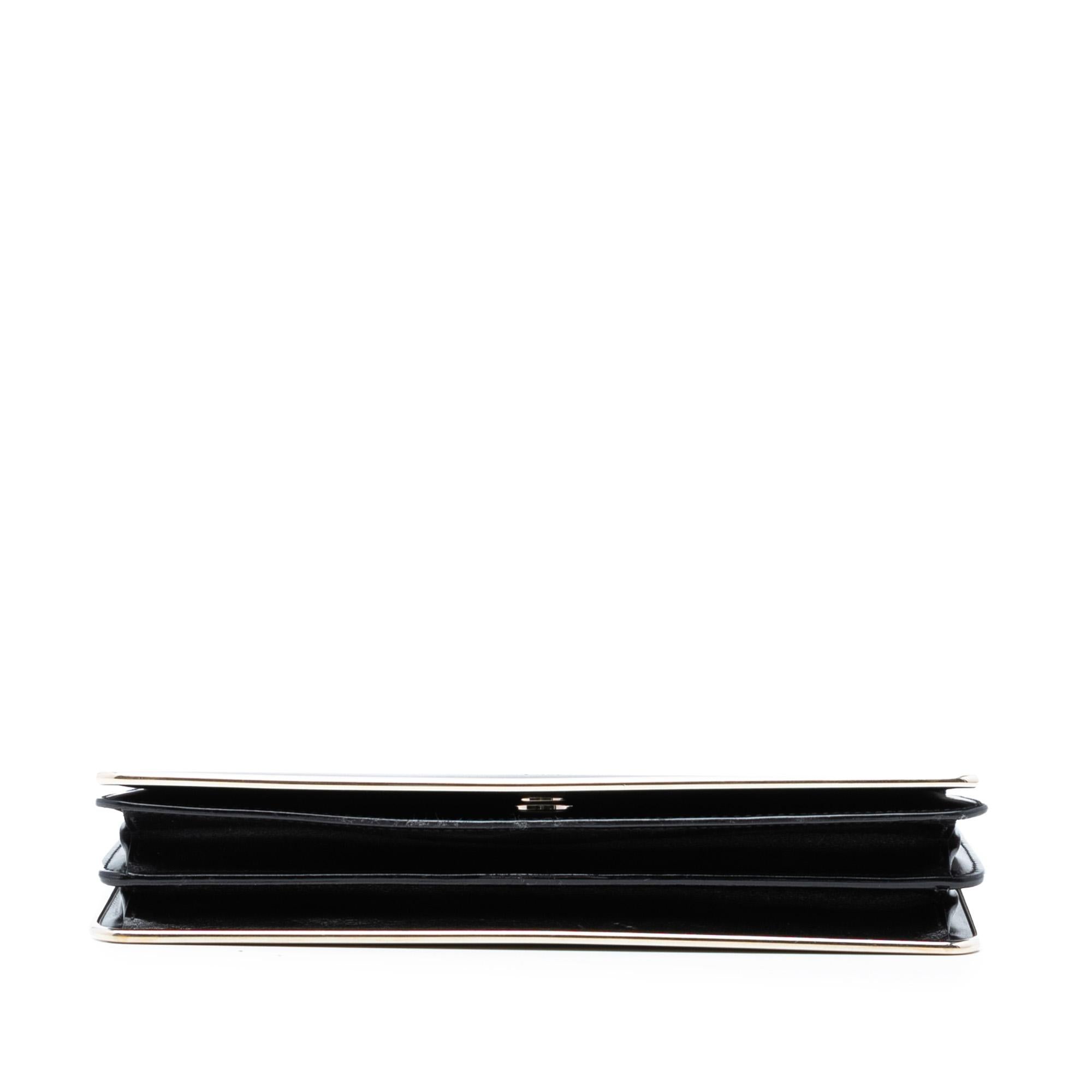 Dior Metal Trimmed Smooth Calfskin Clutch