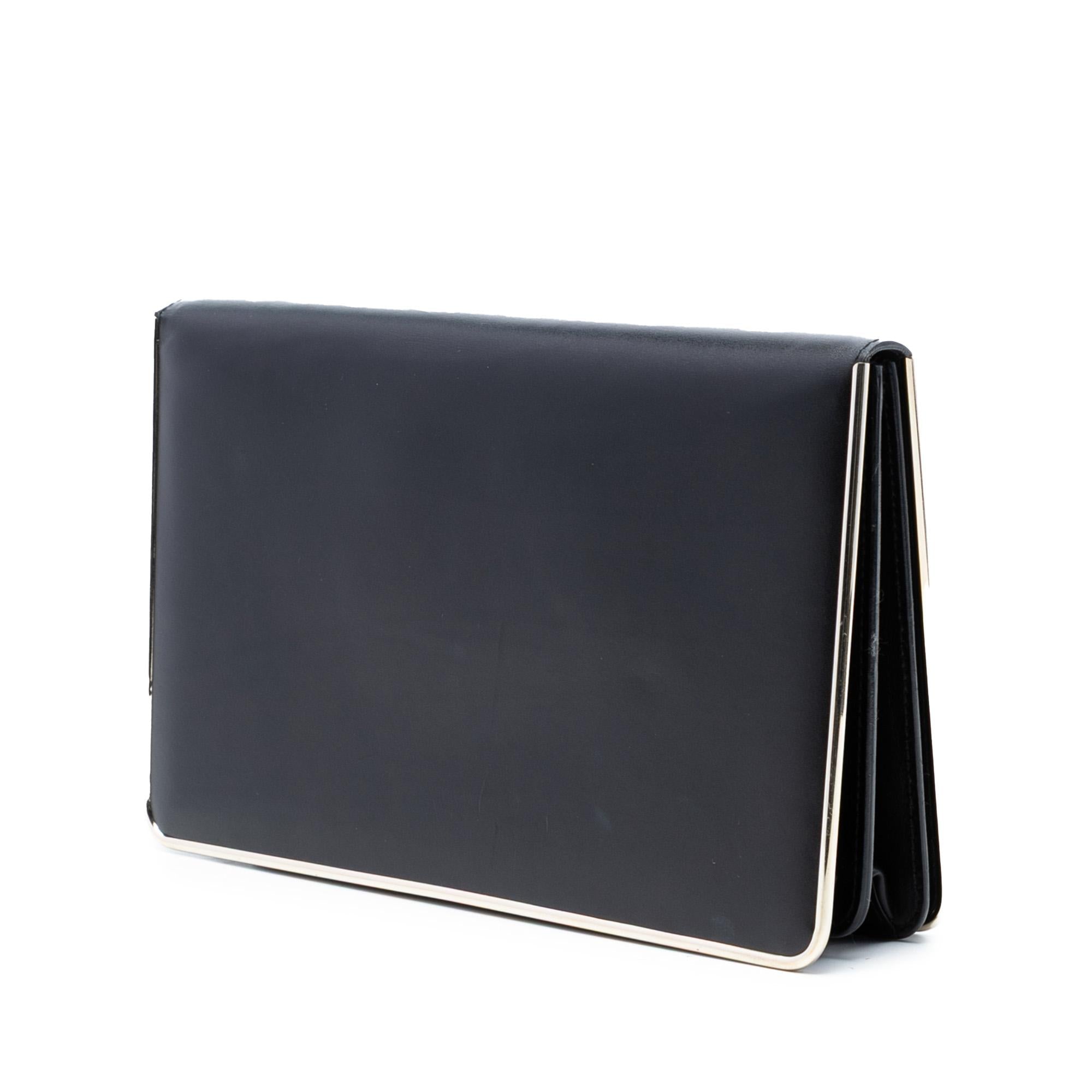 Dior Metal Trimmed Smooth Calfskin Clutch