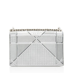 Dior Metallic Calfskin Micro Cannage Diorama Medium Shoulder Bag