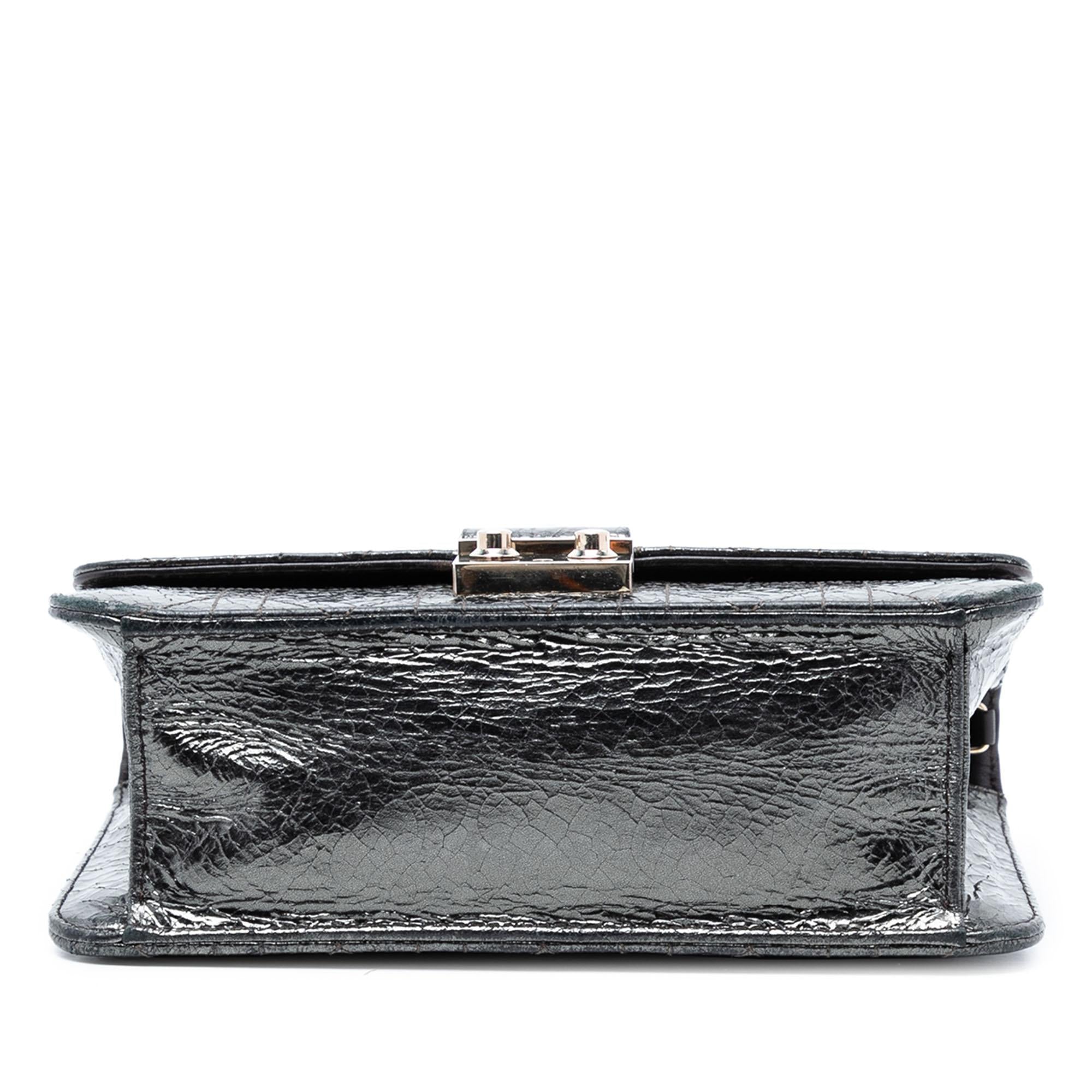 Dior Metallic Crinkled Calfskin Cannage Miss Dior Promenade Crossbody
