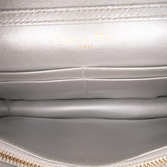 Dior Metallic Grained Calfskin Diorama Wallet On Chain