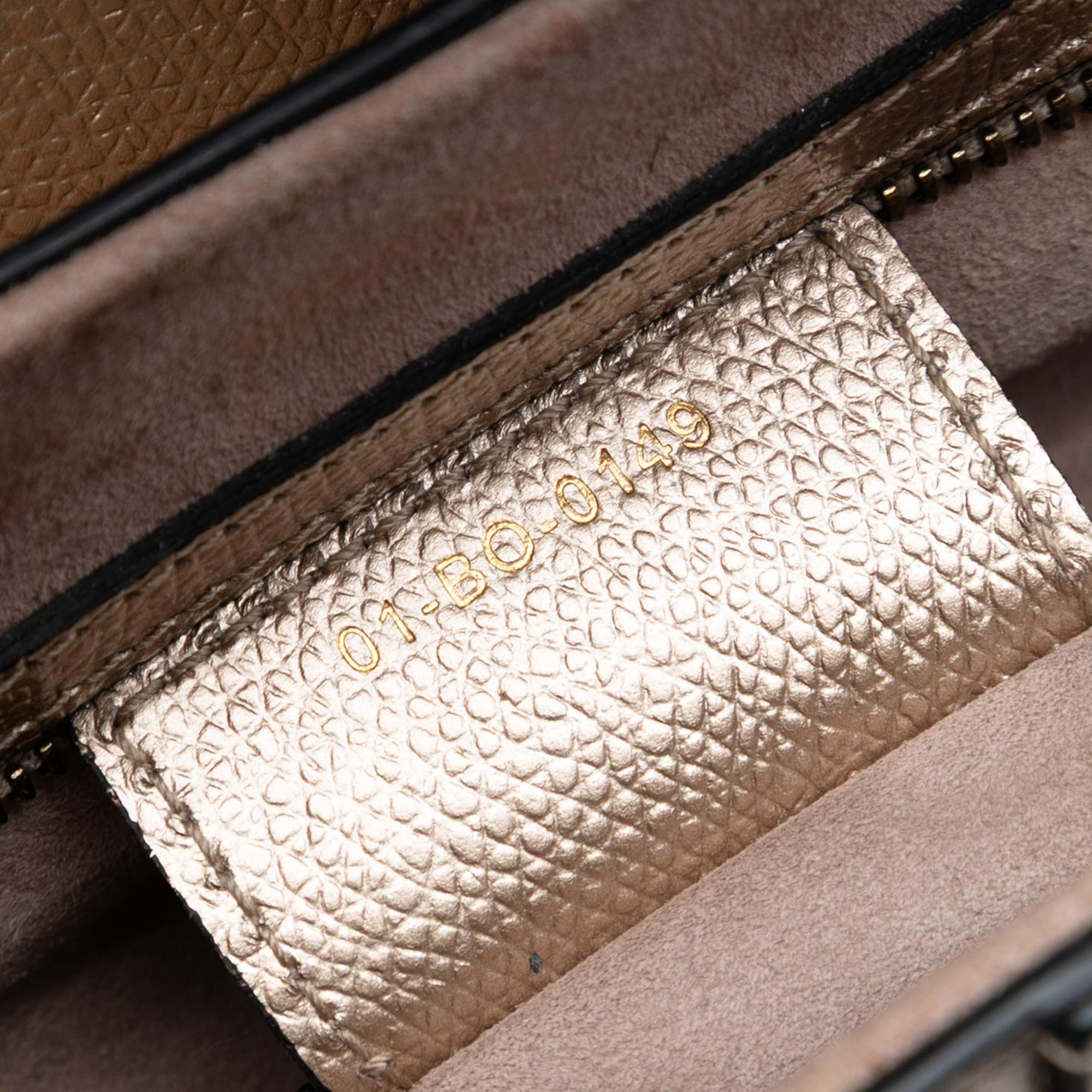 Dior Metallic Grained Calfskin Saddle Bag