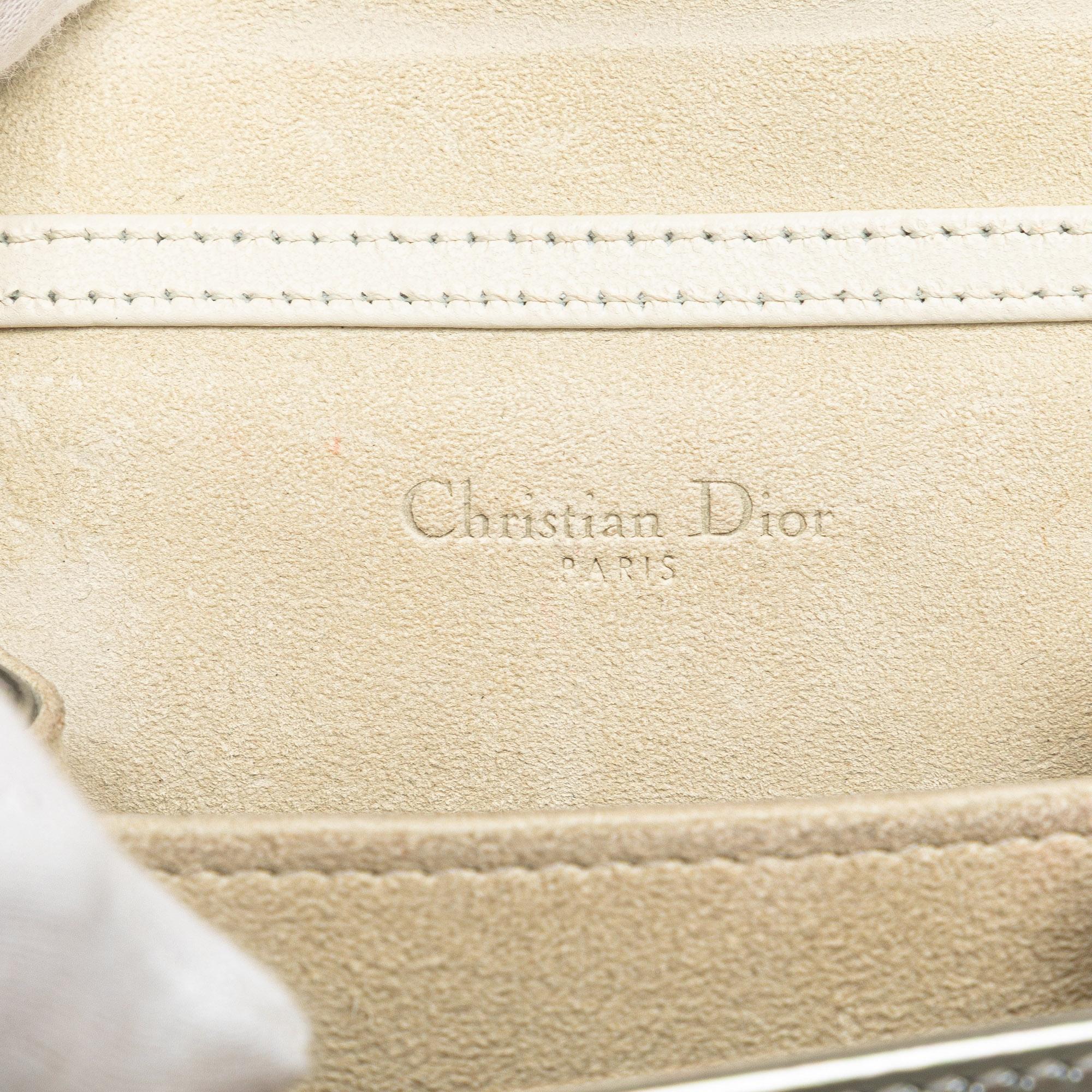 Dior Metallic Studded Calfskin Vertical Diorama
