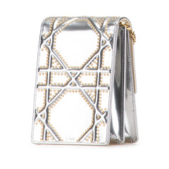 Dior Metallic Studded Calfskin Vertical Diorama
