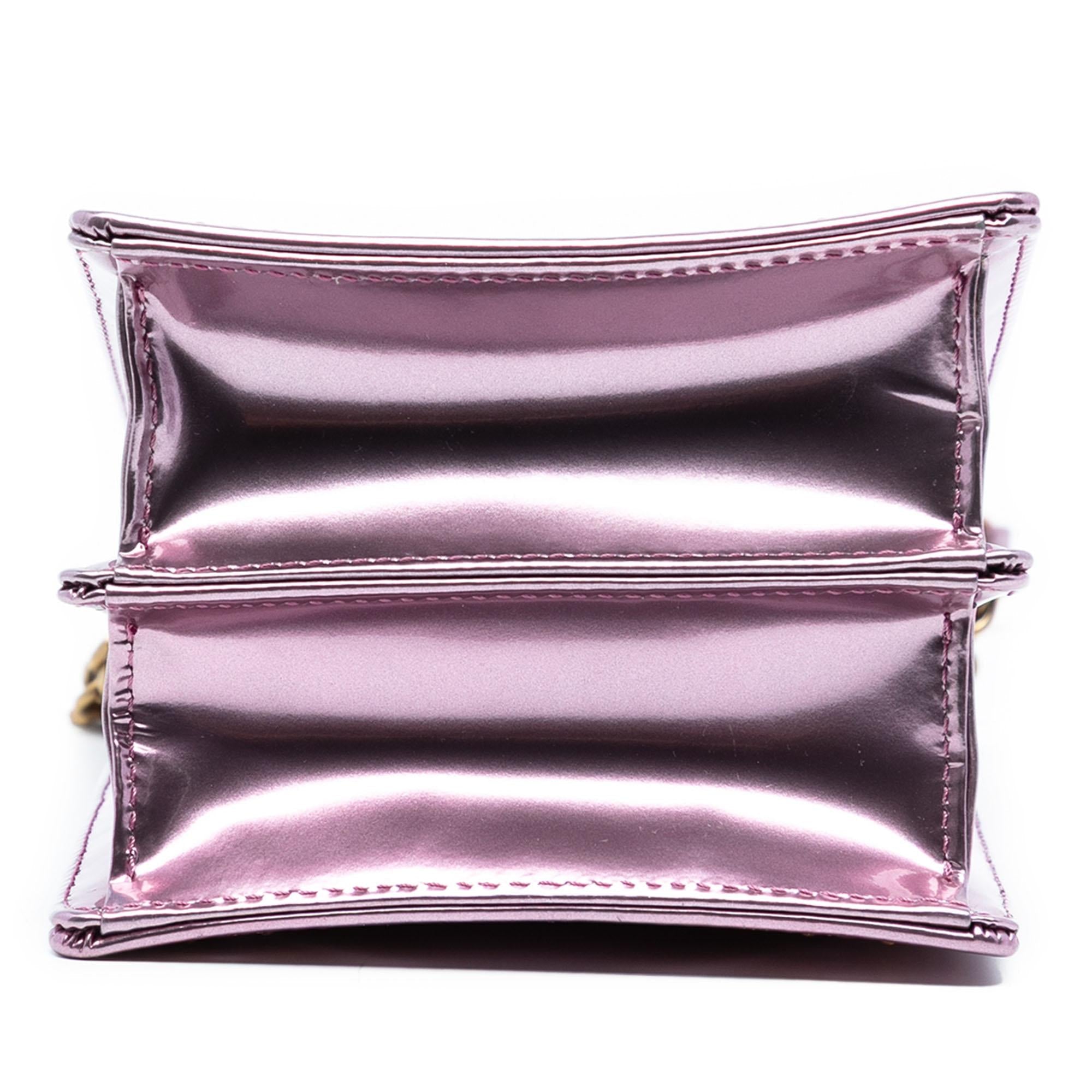 Dior Metallic Studded Calfskin Vertical Diorama