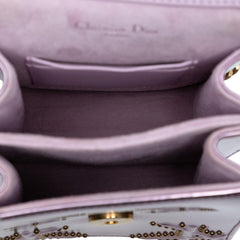 Dior Metallic Studded Calfskin Vertical Diorama