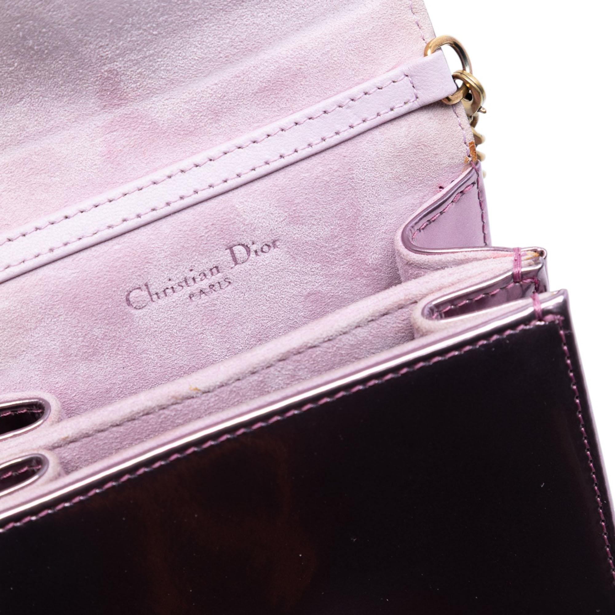 Dior Metallic Studded Calfskin Vertical Diorama