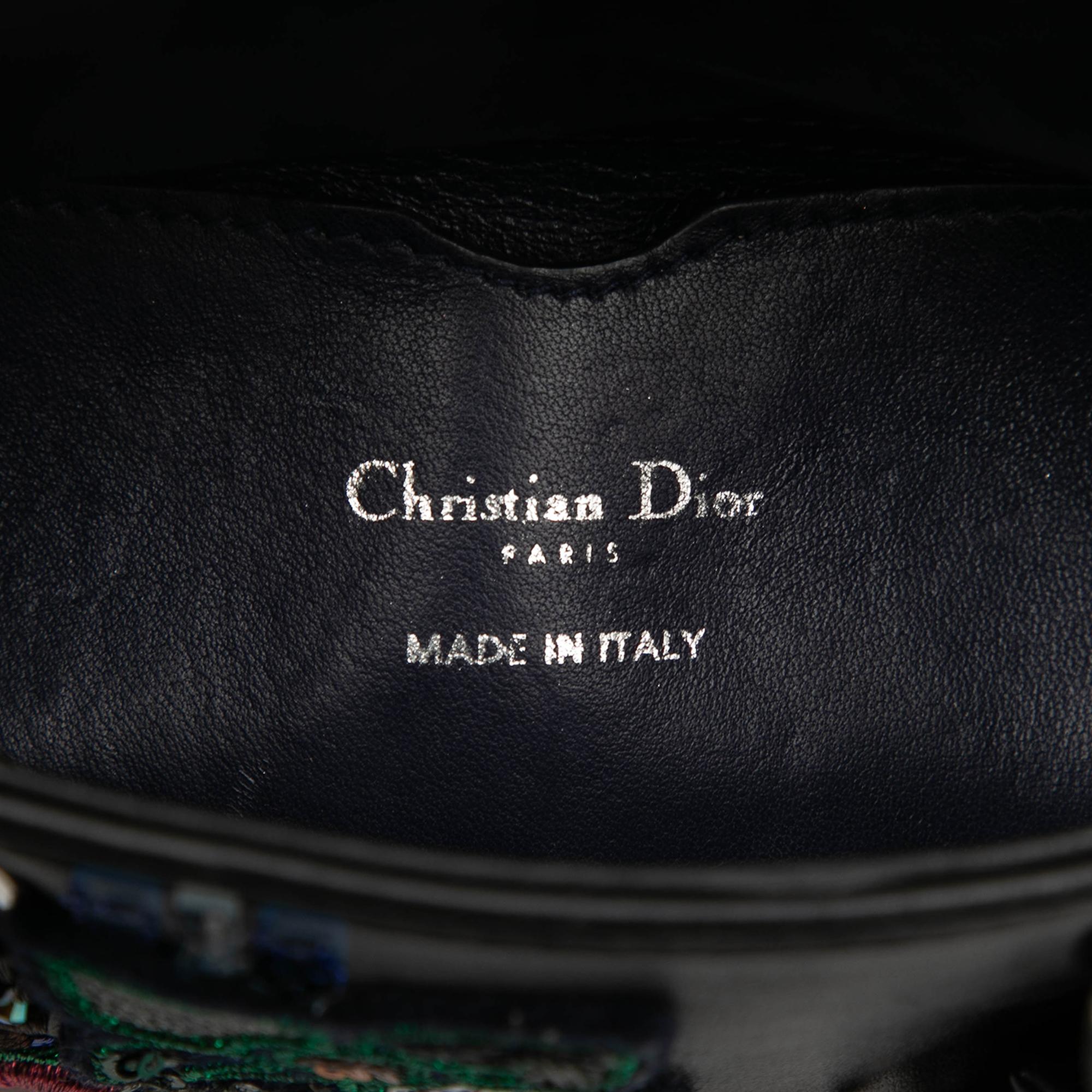 Dior Micro Calfskin Patch Embellished Lady Dior