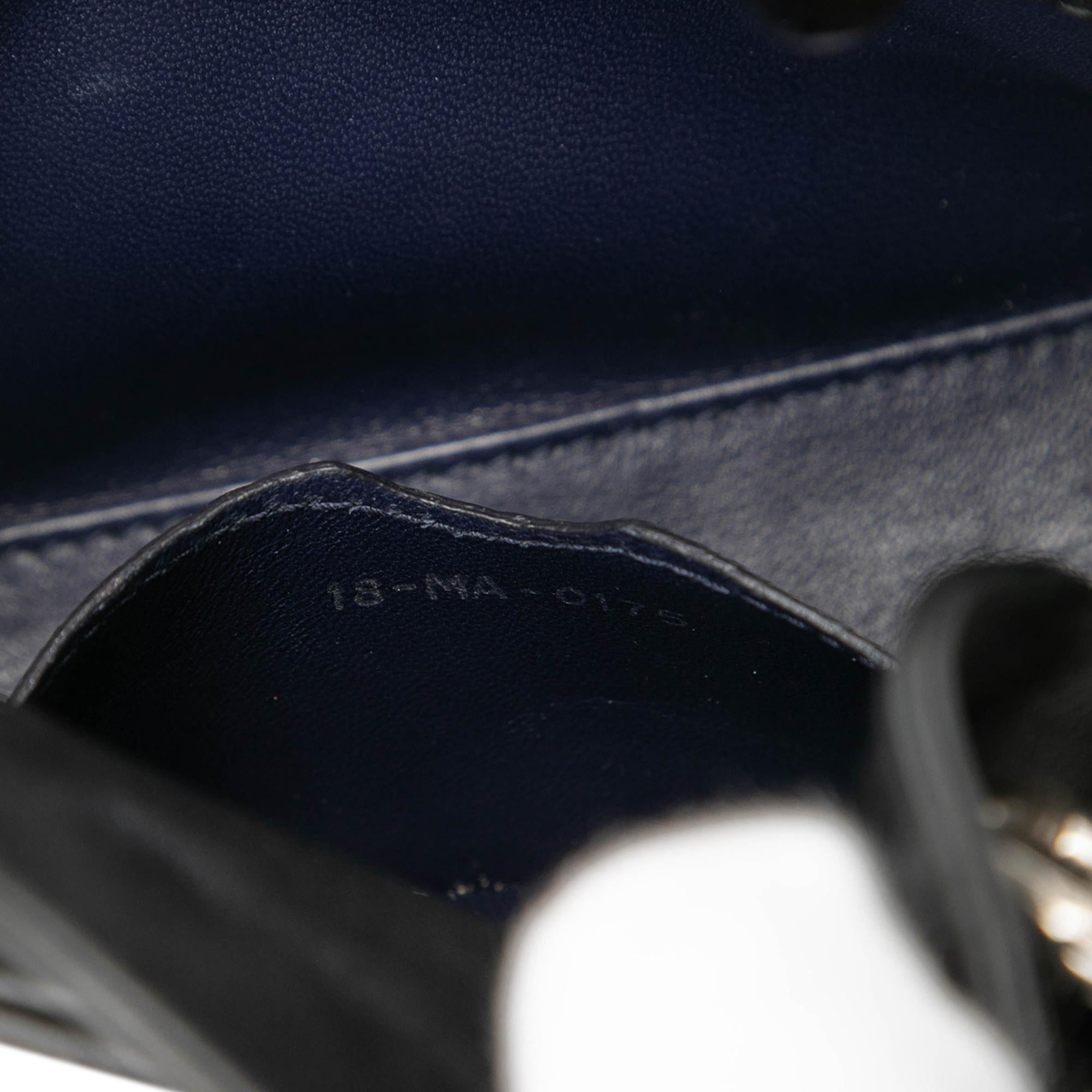 Dior Micro Calfskin Patch Embellished Lady Dior