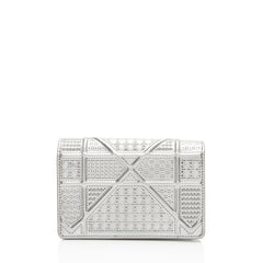 Dior Micro Cannage Metallic Calfskin Diorama Baby Shoulder Bag