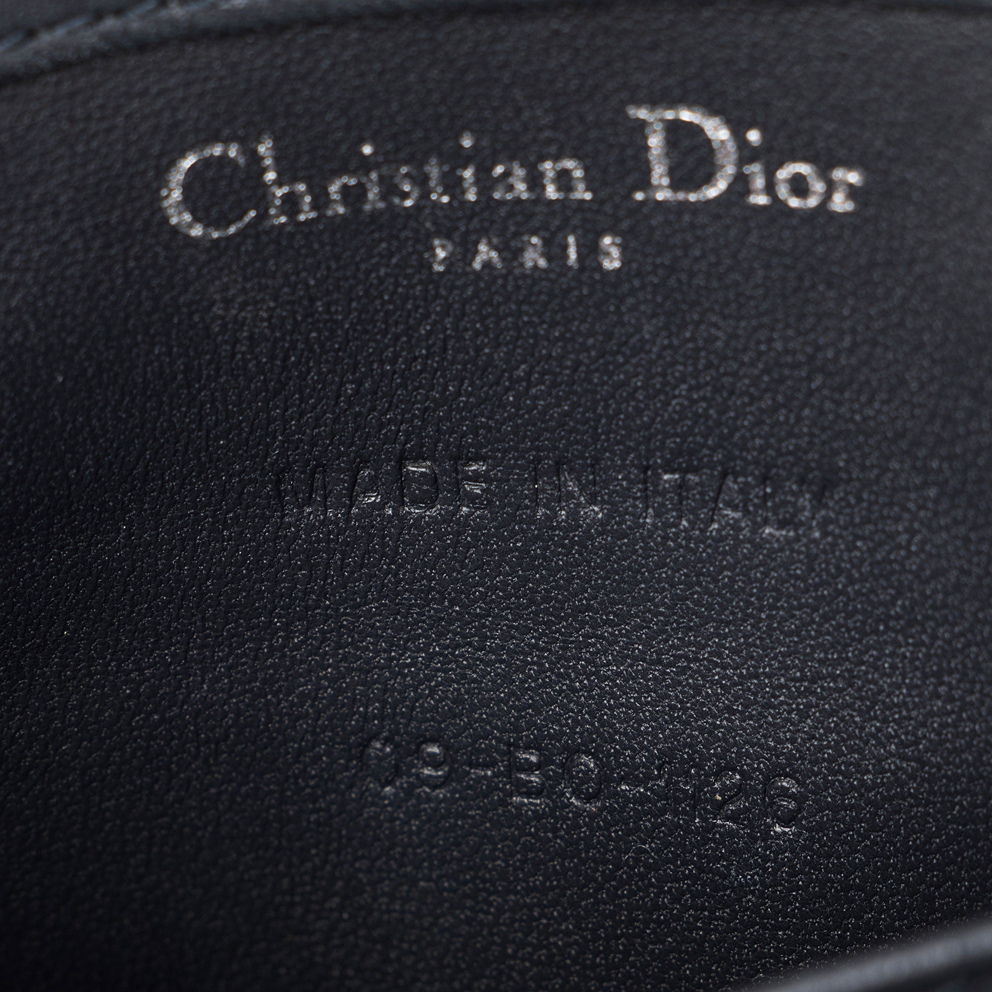 Dior Micro Cannage Metallic Calfskin Diorama Baby Shoulder Bag