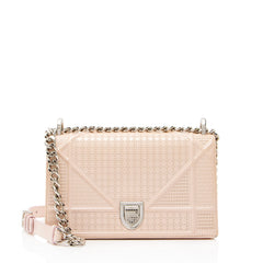 Dior Micro Cannage Patent Leather Diorama Small Shoulder Bag