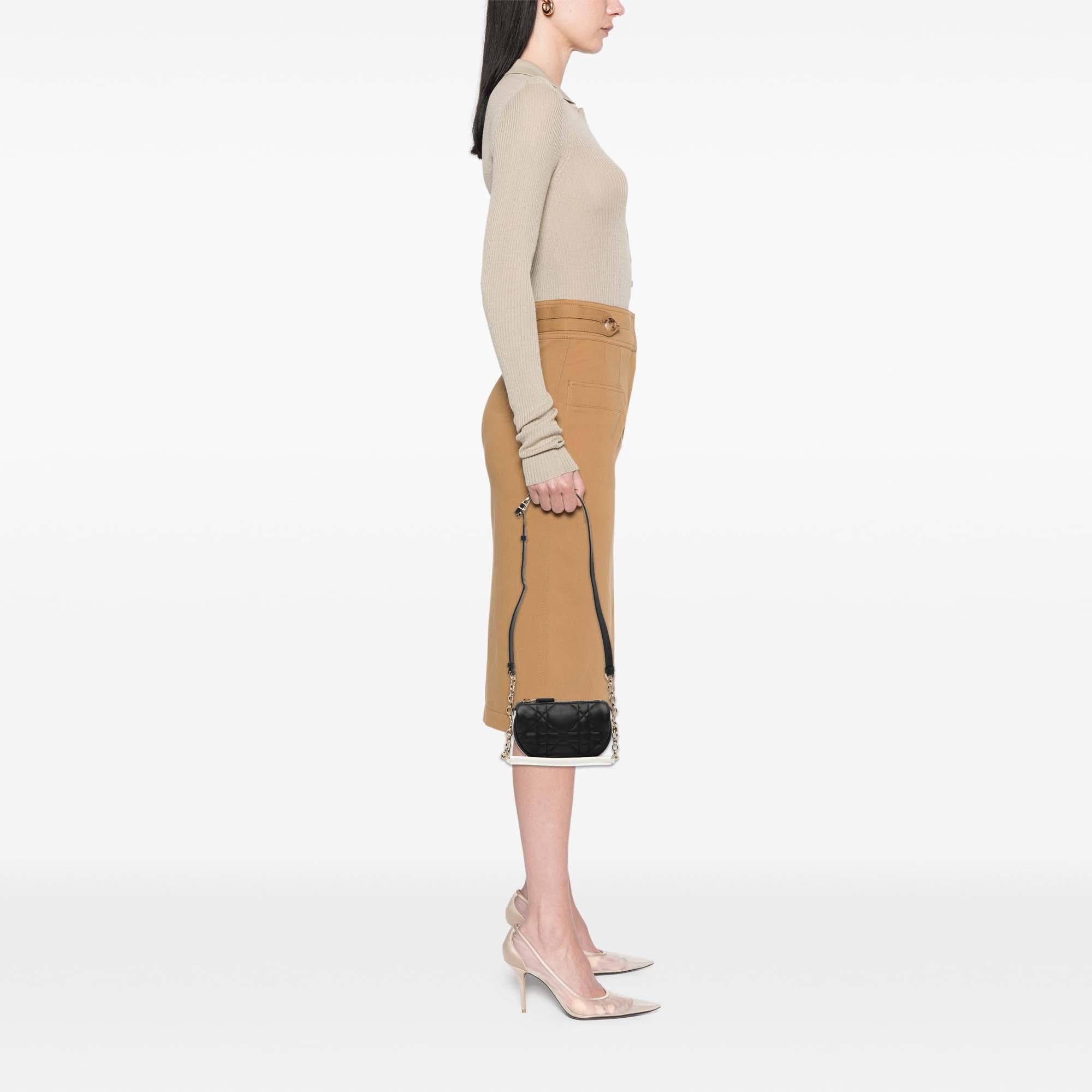 Dior Micro Lambskin Cannage Dior Vibe Satchel