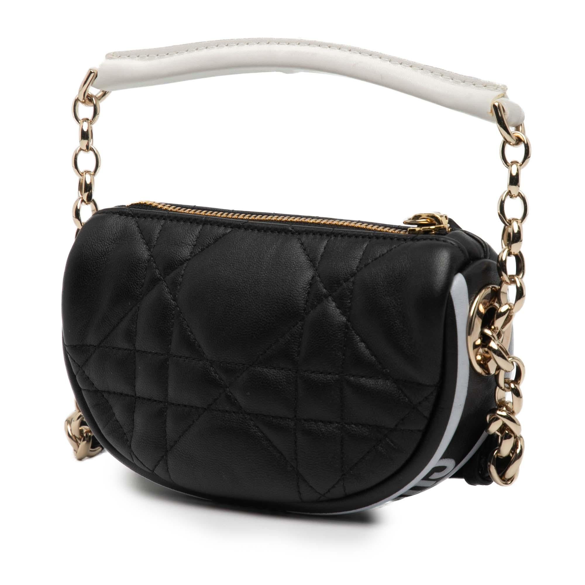 Dior Micro Lambskin Cannage Dior Vibe Satchel