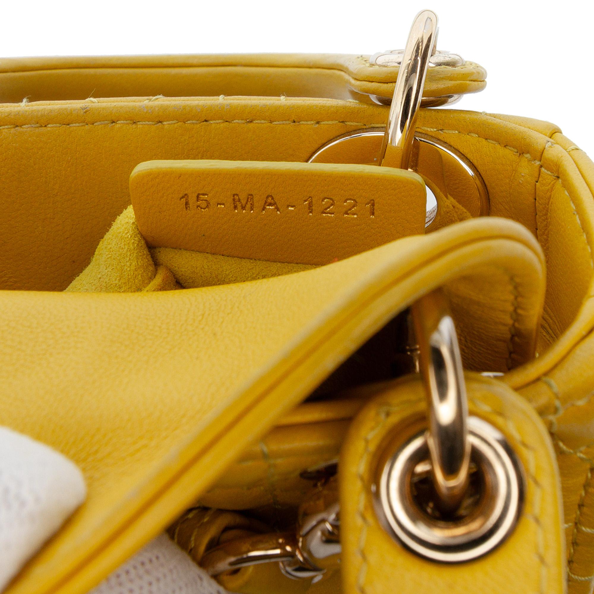 Dior Micro Lambskin Cannage Lady Dior