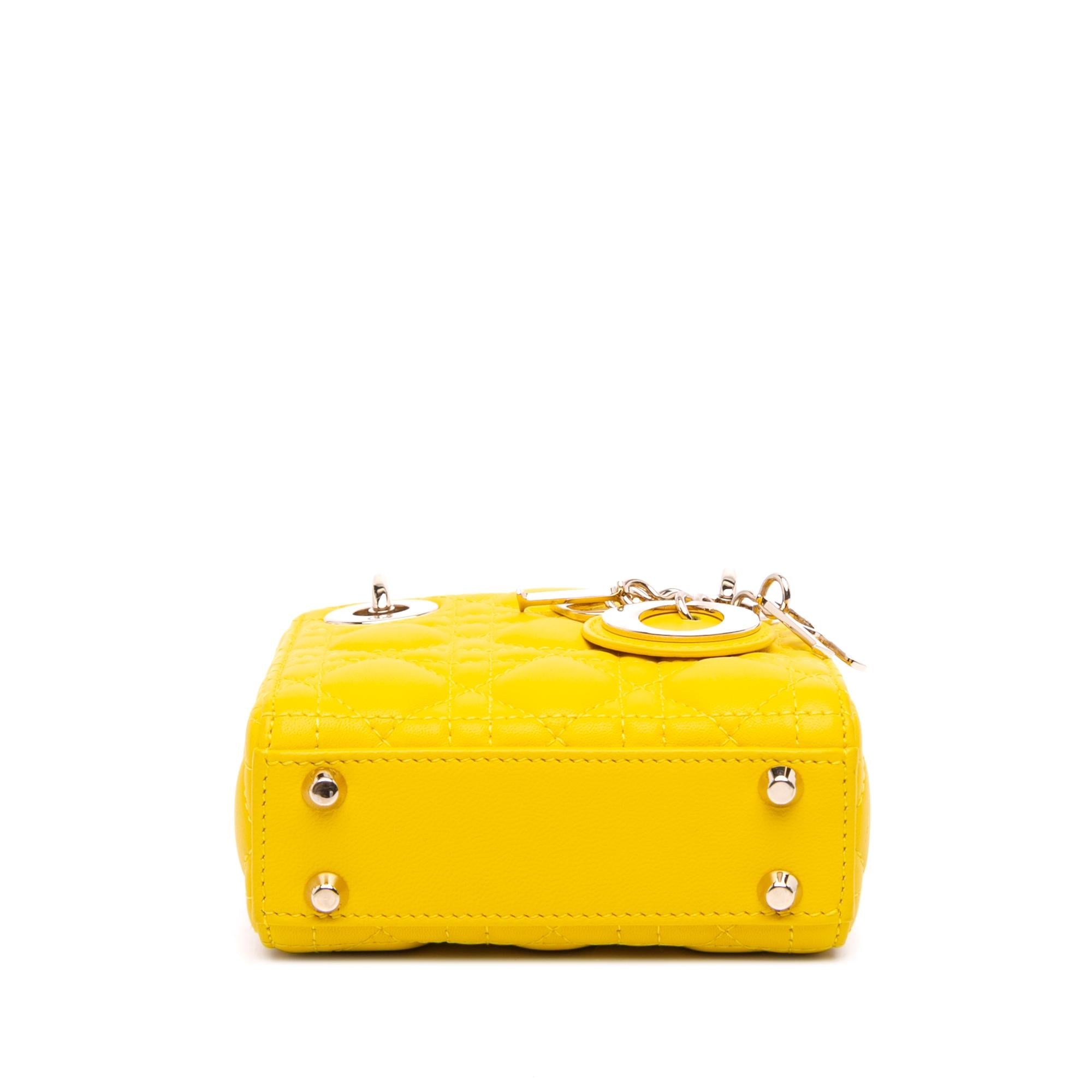 Dior Micro Lambskin Cannage Lady Dior