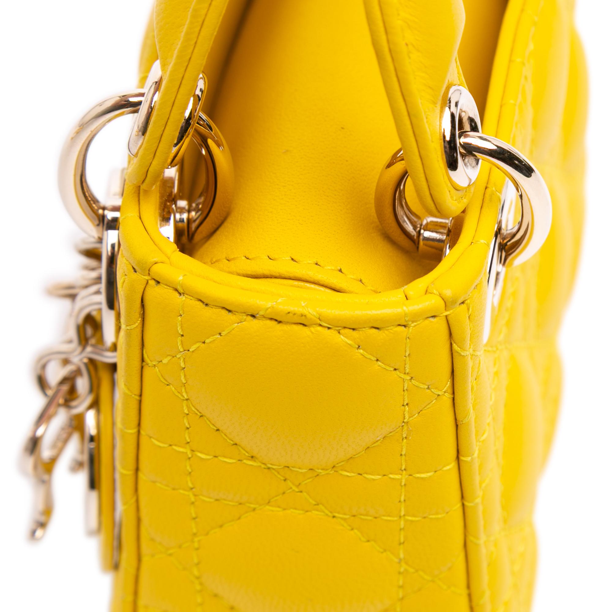 Dior Micro Lambskin Cannage Lady Dior