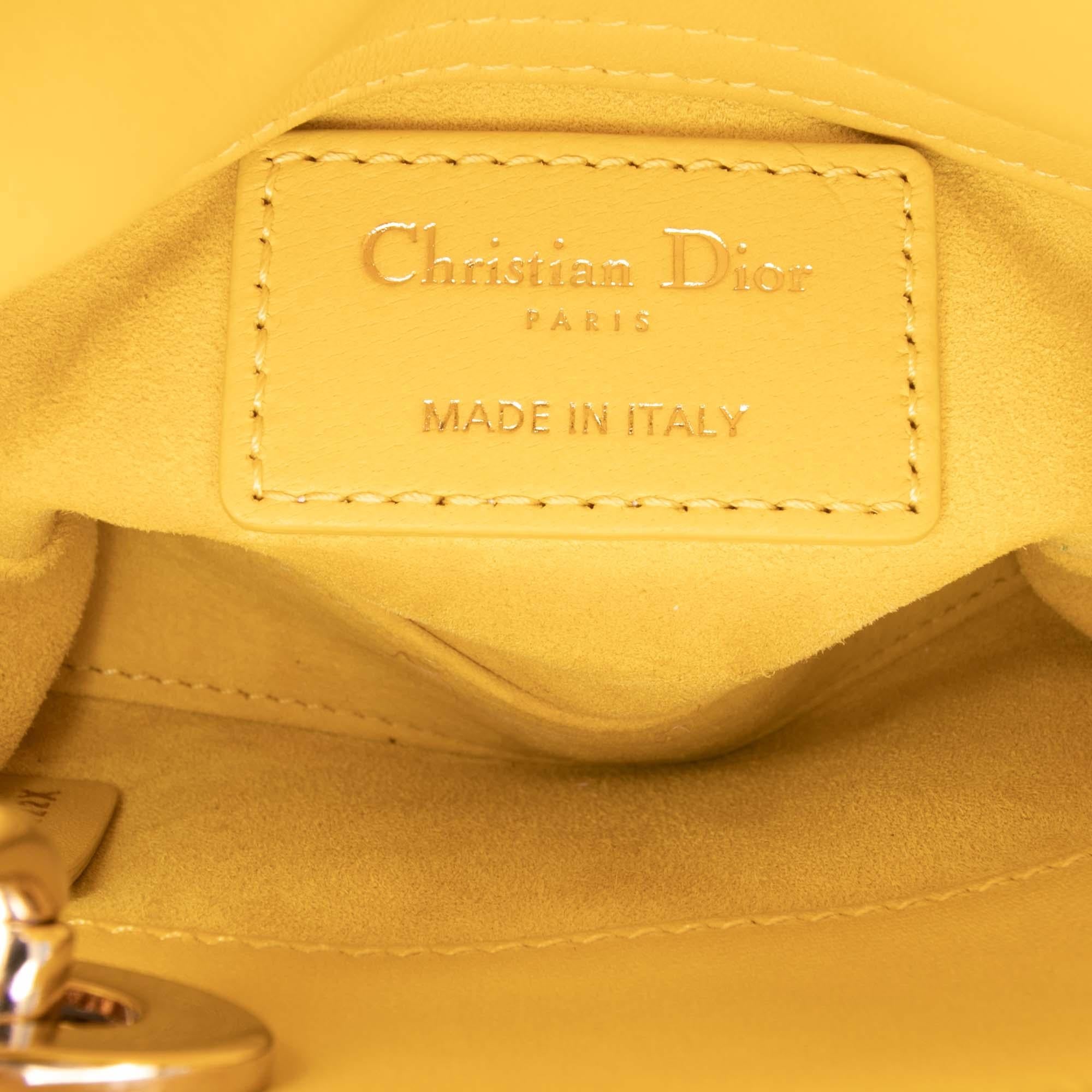 Dior Micro Lambskin Cannage Lady Dior