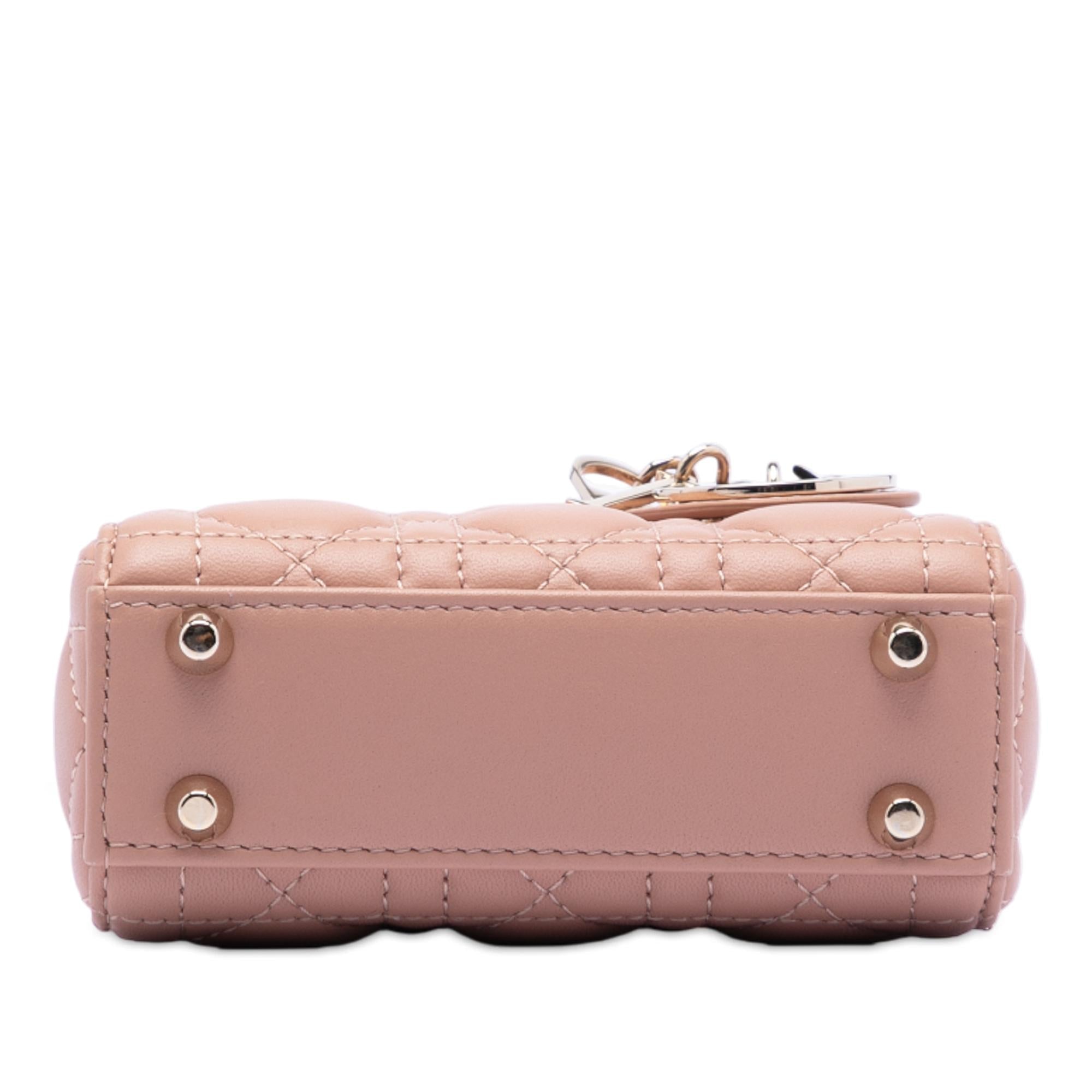 Dior Micro Lambskin Cannage Lady Dior