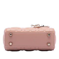 Dior Micro Lambskin Cannage Lady Dior