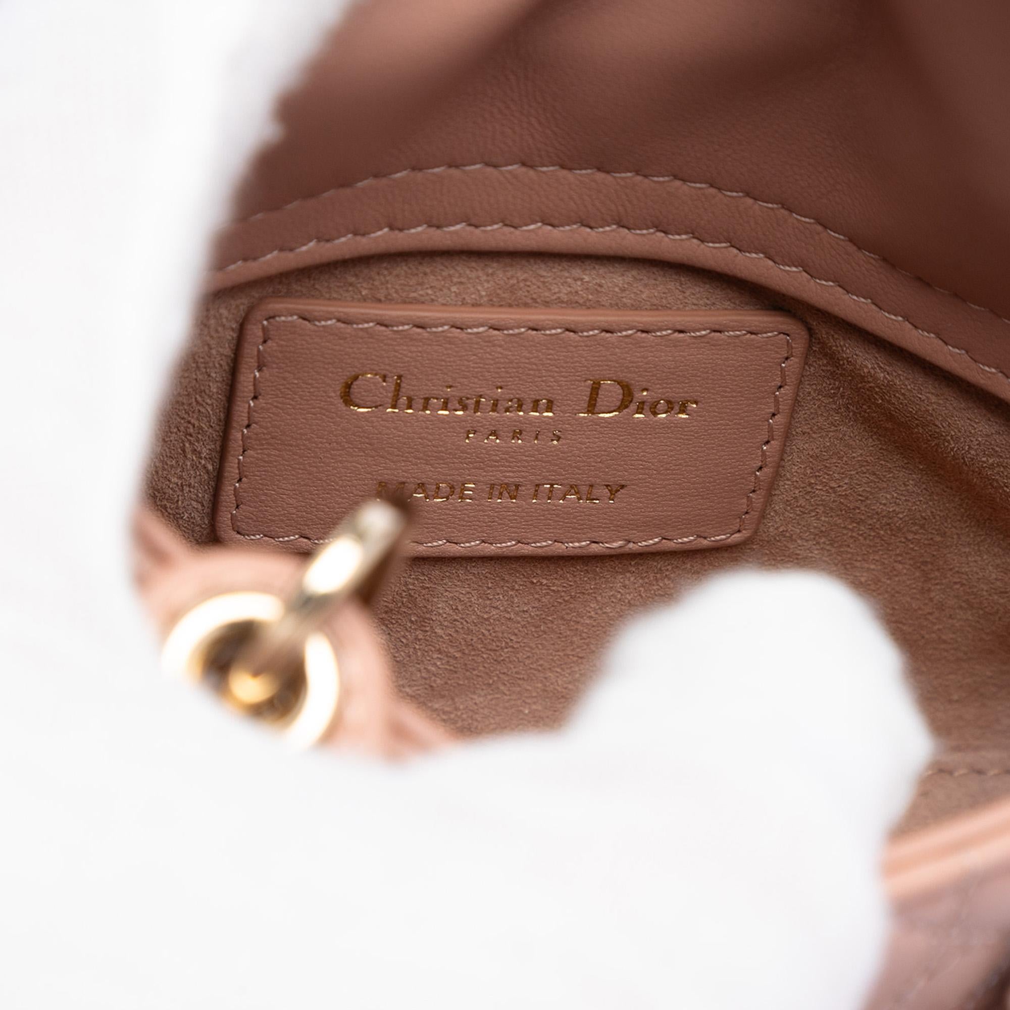 Dior Micro Lambskin Cannage Lady Dior