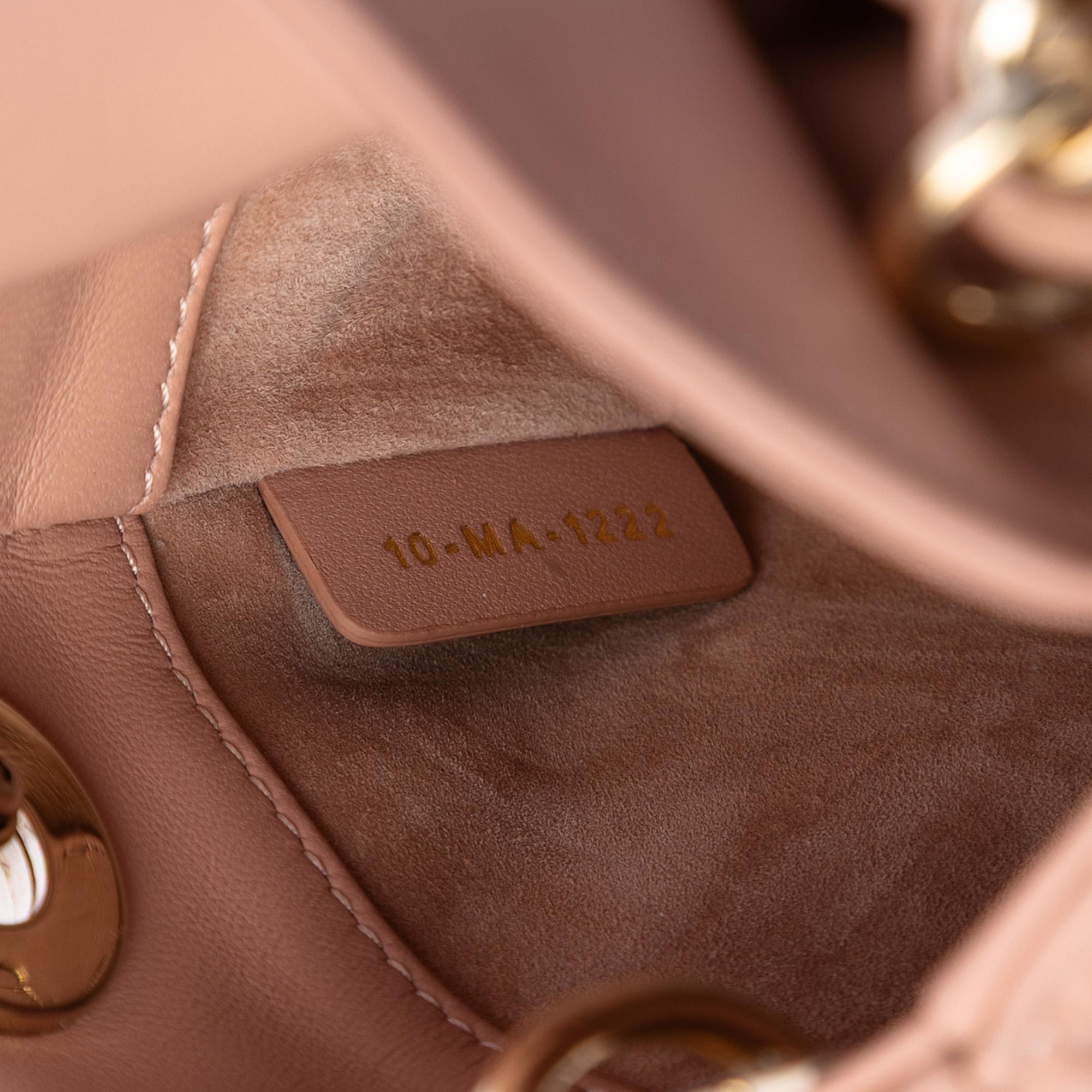 Dior Micro Lambskin Cannage Lady Dior