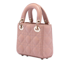 Dior Micro Lambskin Cannage Lady Dior