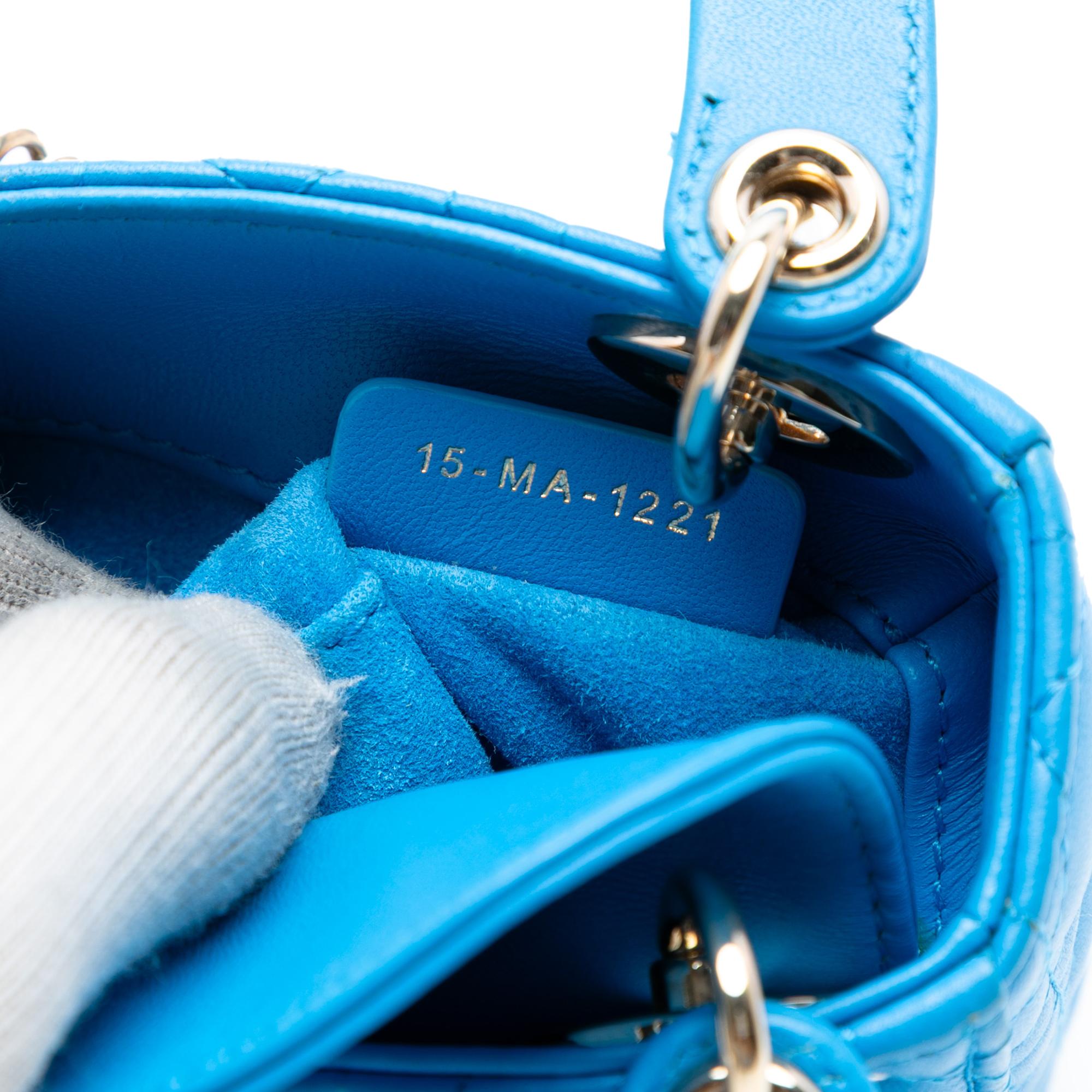 Dior Micro Lambskin Cannage Lady Dior