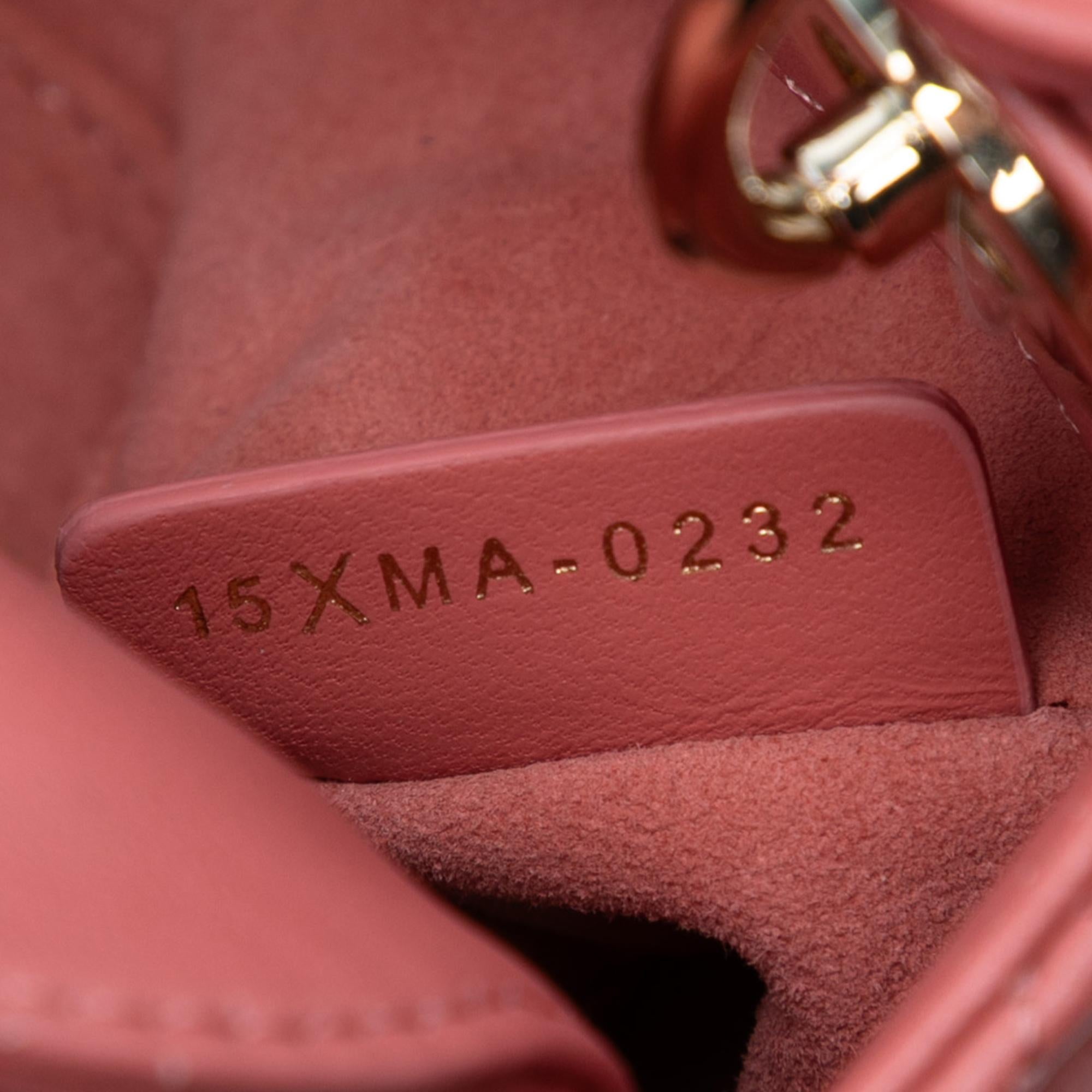 Dior Micro Lambskin Cannage Lady Dior
