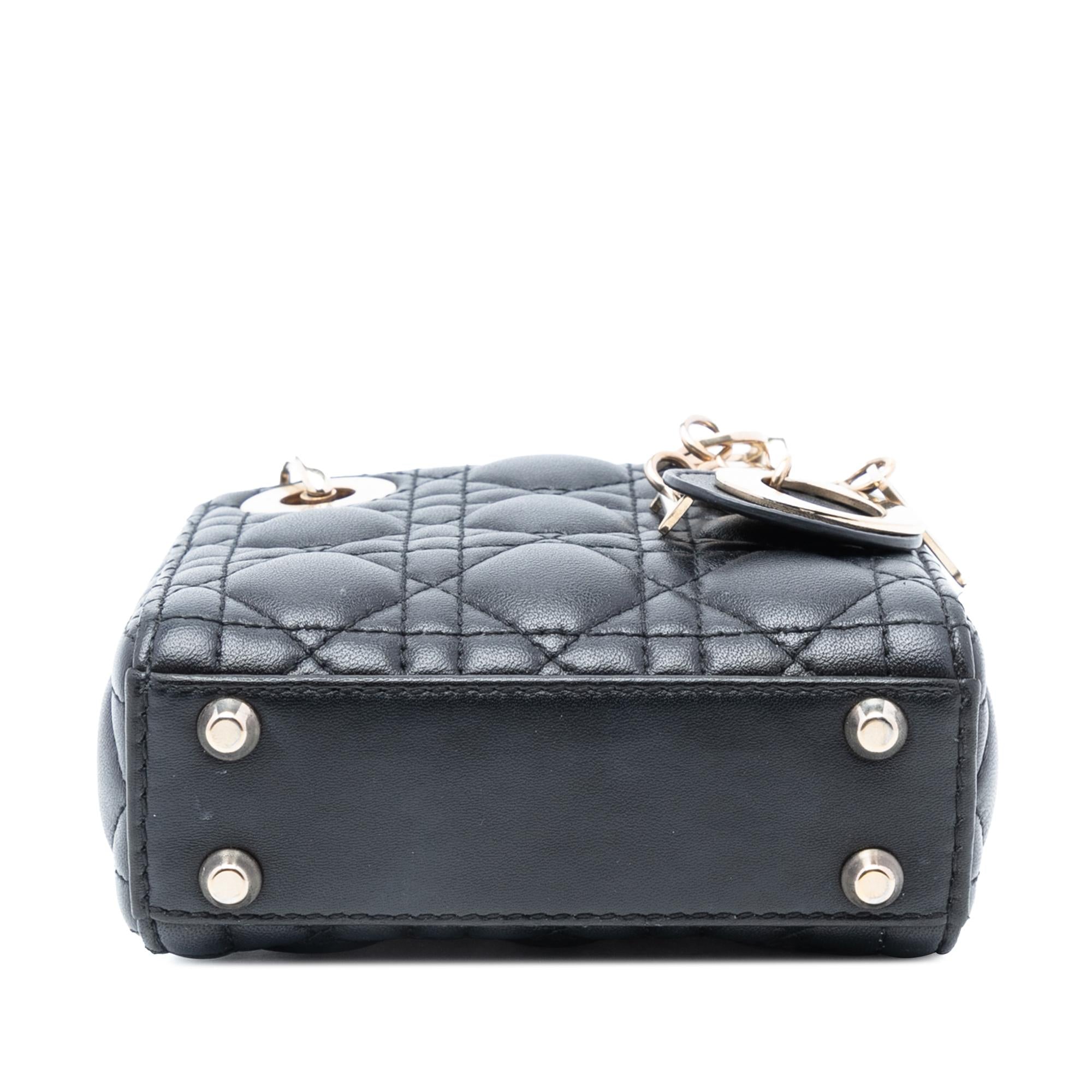 Dior Micro Lambskin Cannage Lady Dior