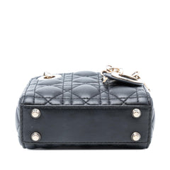 Dior Micro Lambskin Cannage Lady Dior