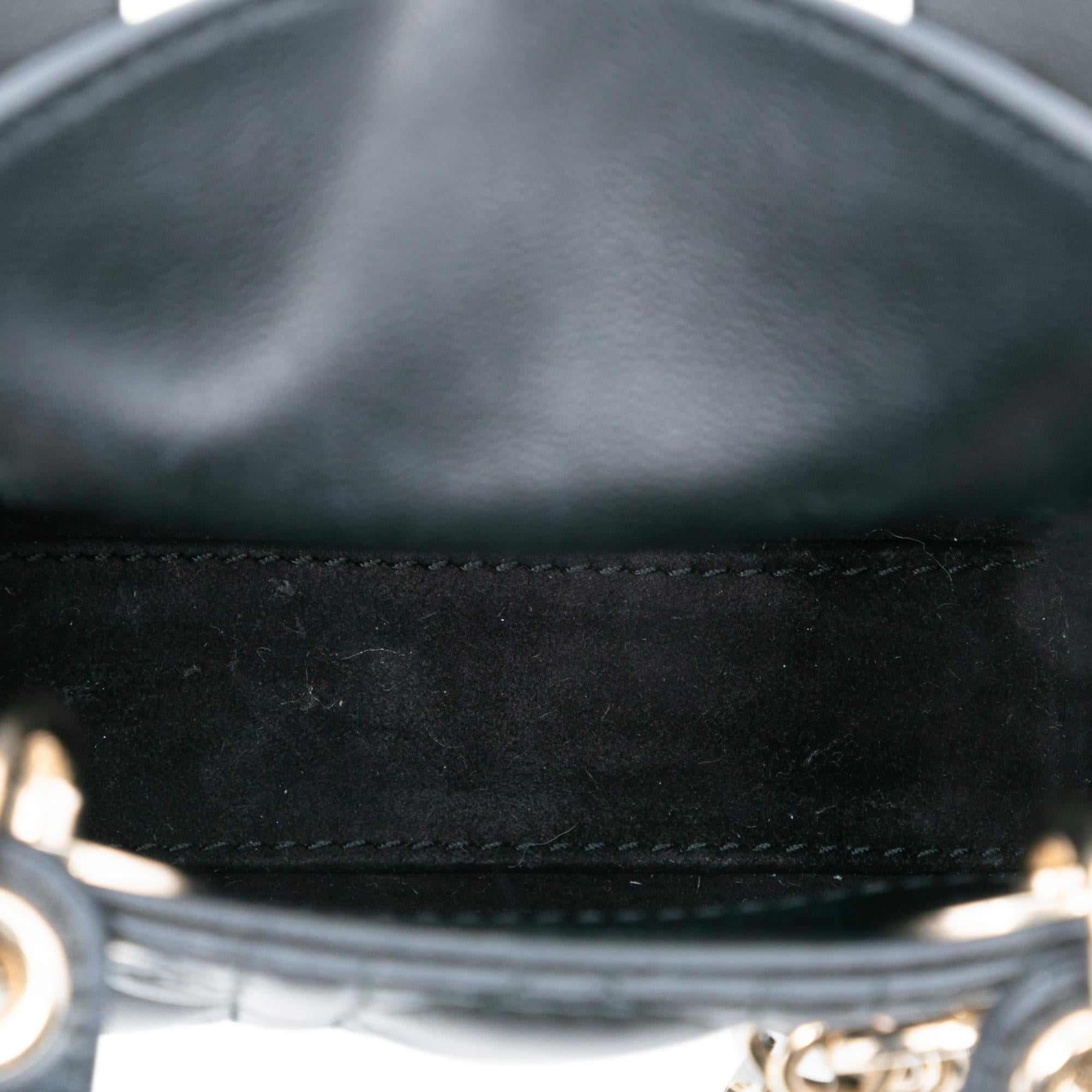 Dior Micro Lambskin Cannage Lady Dior
