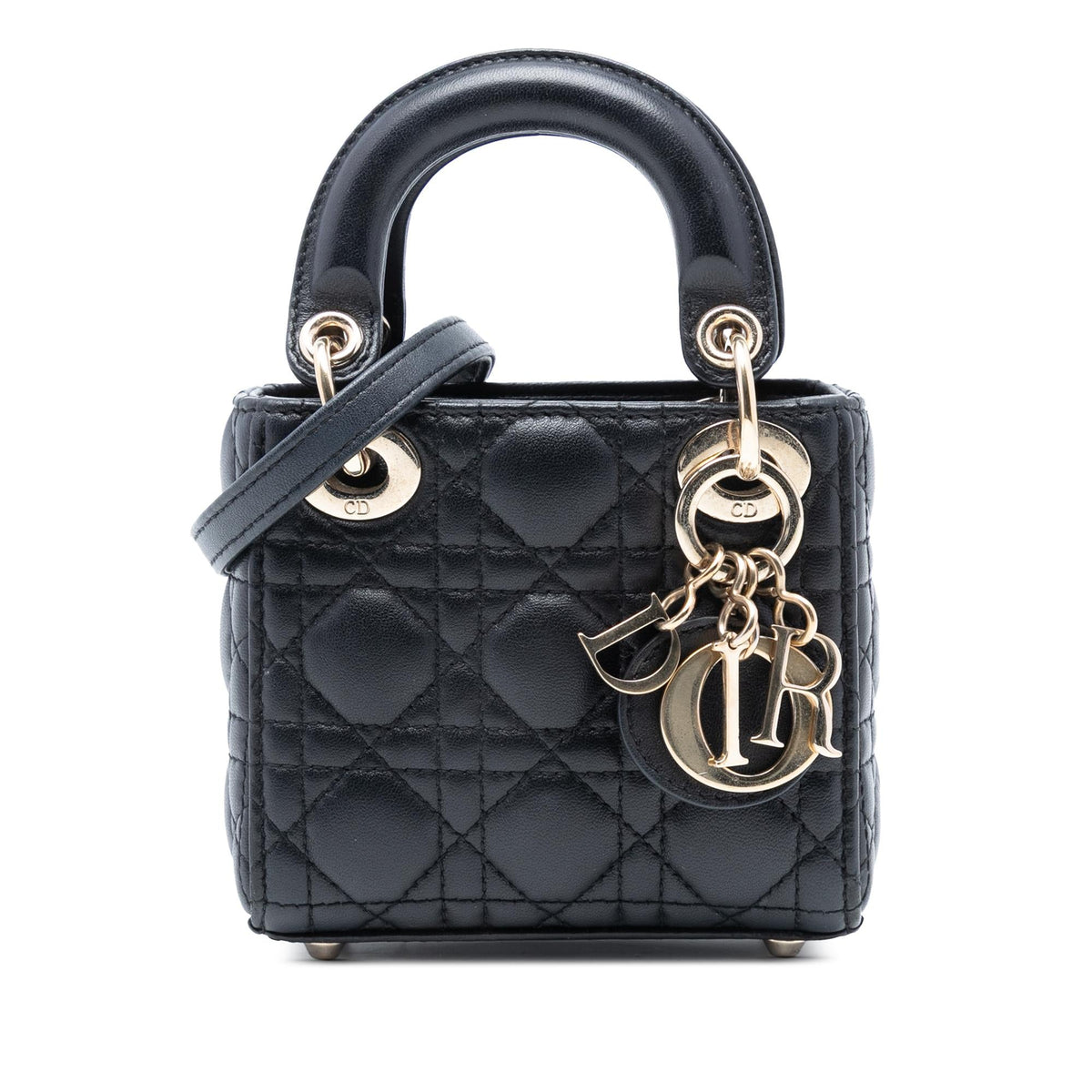 Dior Micro Lambskin Cannage Lady Dior