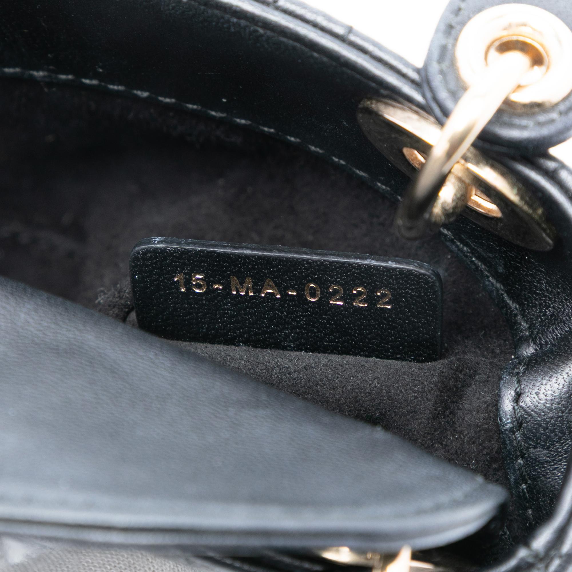 Dior Micro Lambskin Cannage Lady Dior