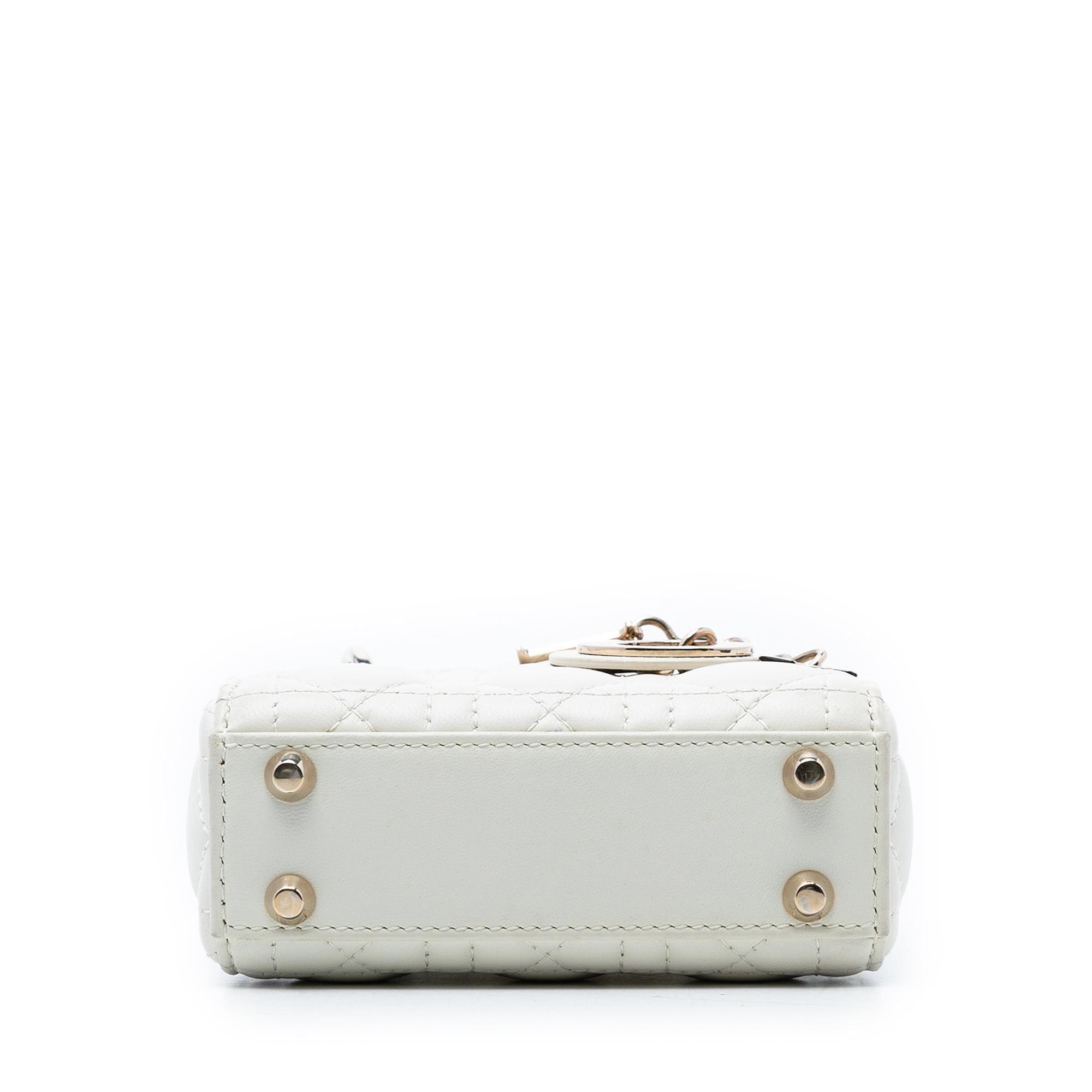 Dior Micro Lambskin Cannage Lady Dior