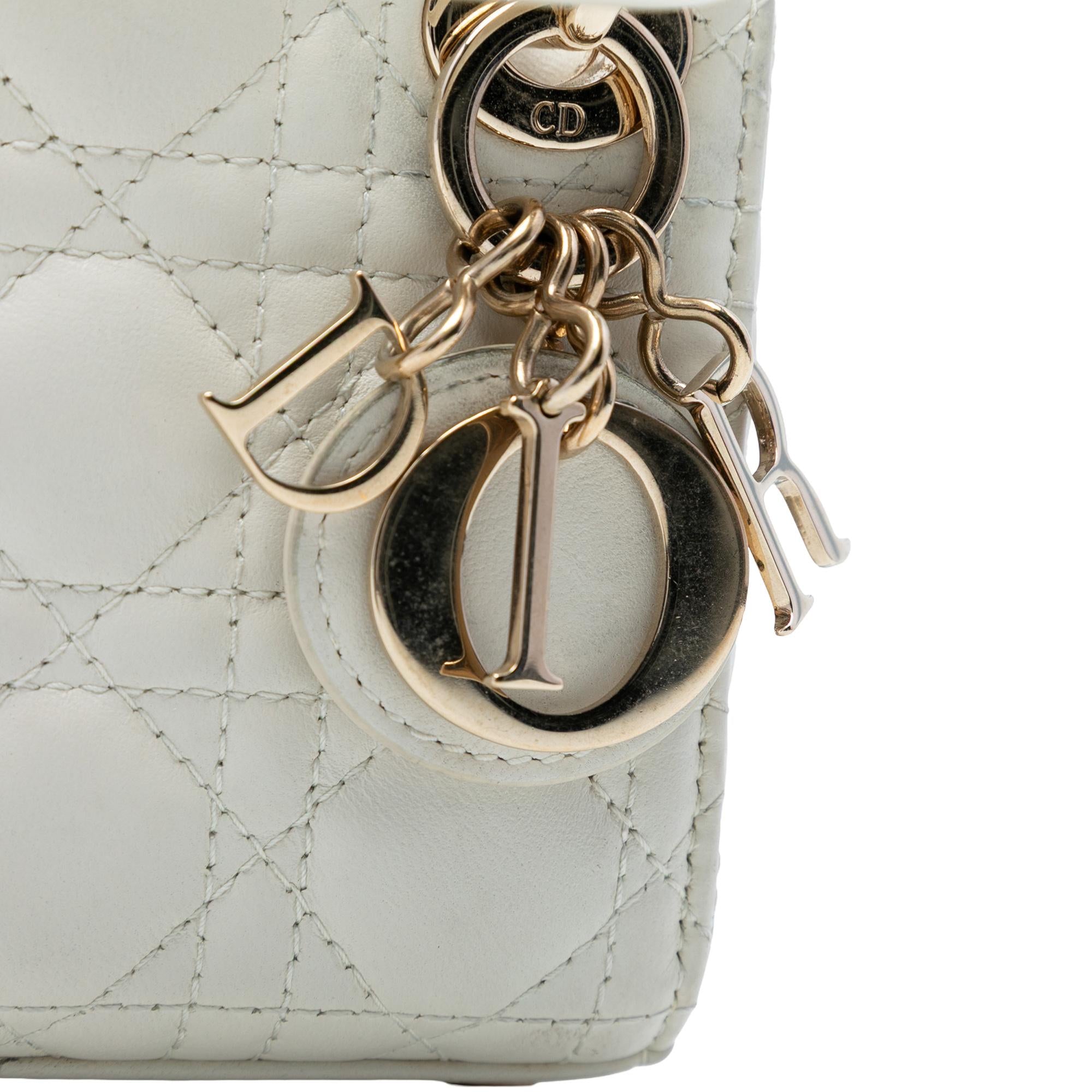 Dior Micro Lambskin Cannage Lady Dior