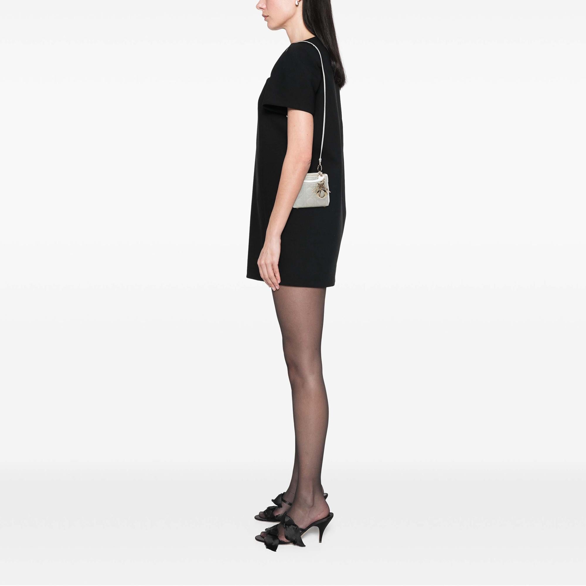 Dior Micro Lambskin Cannage Lady Dior