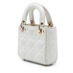 Dior Micro Lambskin Cannage Lady Dior