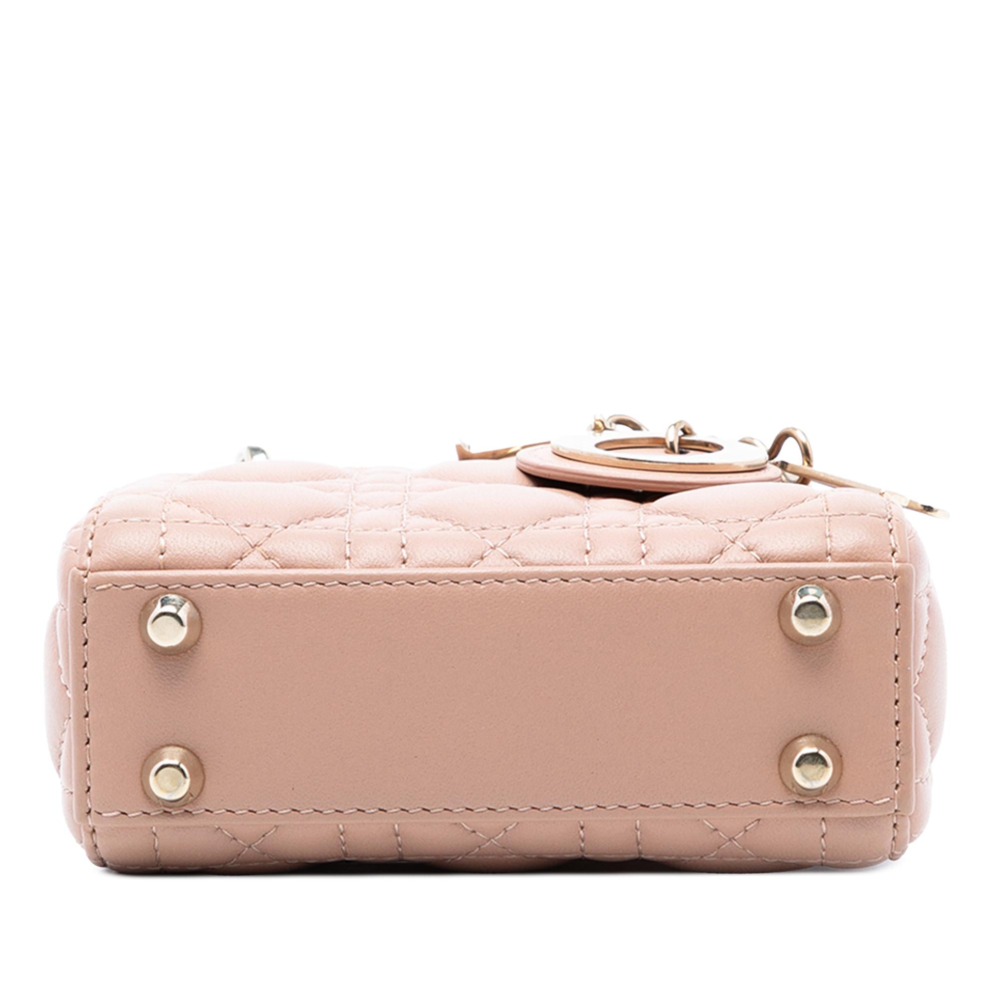 Dior Micro Lambskin Cannage Lady Dior