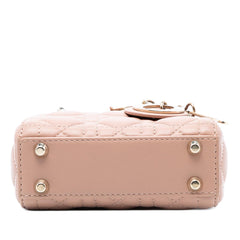 Dior Micro Lambskin Cannage Lady Dior