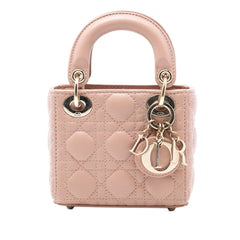 Dior Micro Lambskin Cannage Lady Dior